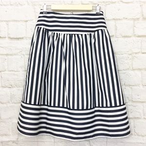 Anthropologie Maeve high seas nautical skirt